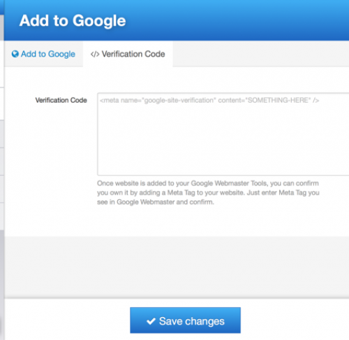 Add Website to Google