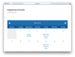 Events Calendar